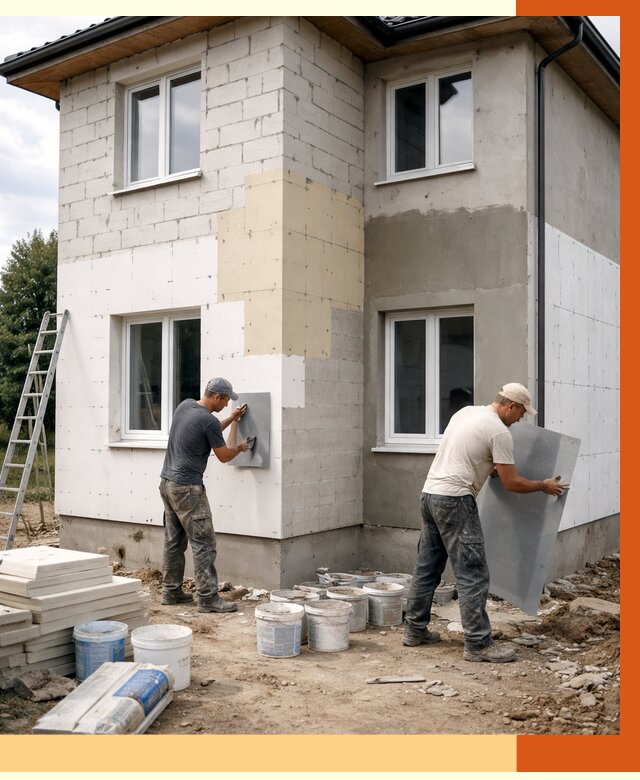 Утепление дома из газобетона в Липецке от 4365 руб./м² — заказать у ТепломастерЛпц